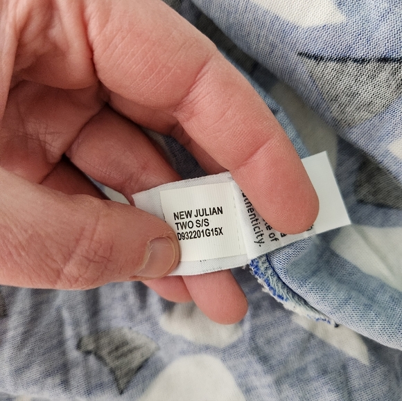 Diane Von Furstenberg Blue and Black Midi Dress - Picture 6 of 7